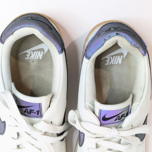 Nike AF1 Sage Low Spruce Aura Leather AR5409-003 Women 10 / Men 8.5 Iridescent - Picture 6 of 12